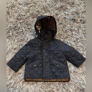 Burberry Baby Boy Quilted Navy jacket 6 months